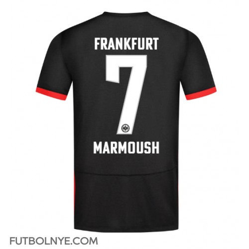 Camiseta Eintracht Frankfurt Omar Marmoush #7 Visitante Equipación 2024-25 manga corta